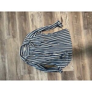 Gap size XS Button Down Blue White Striped top